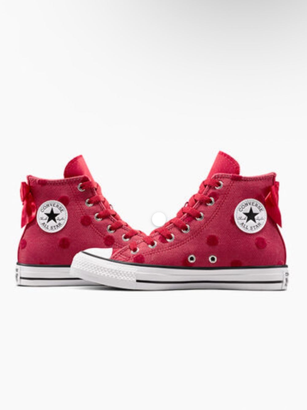 Chuck Taylor All Star High tops Polka Dots & Bow